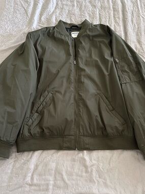 Men's Olive Green Bomber Jacket 3xl Tall